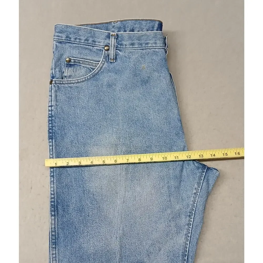 Wrangler (40x36) Men's 47 MWZ Regular Fit Blue Denim Jeans - Picture 5 of 8
